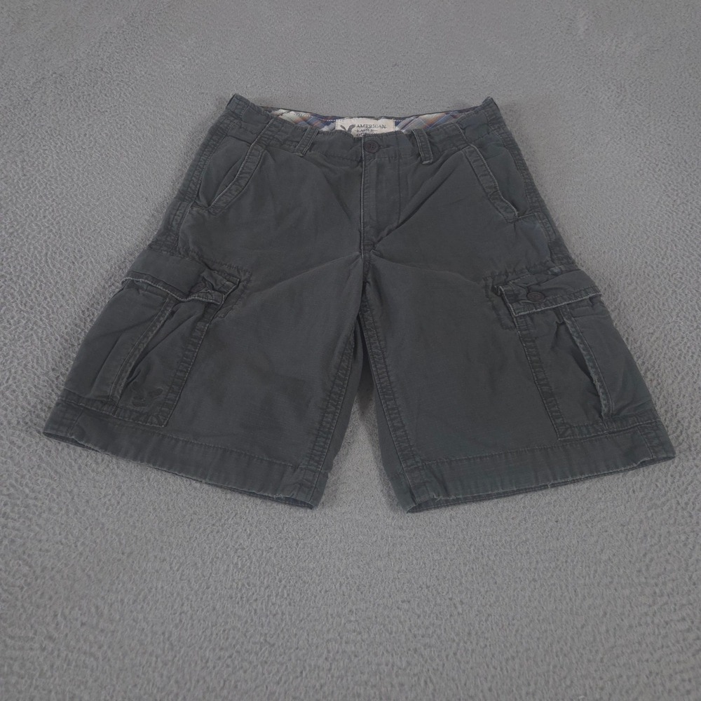 VINTAGE American Eagle Shorts Mens 30 Cargo Classic Length Ripstop Cotton  Y2K